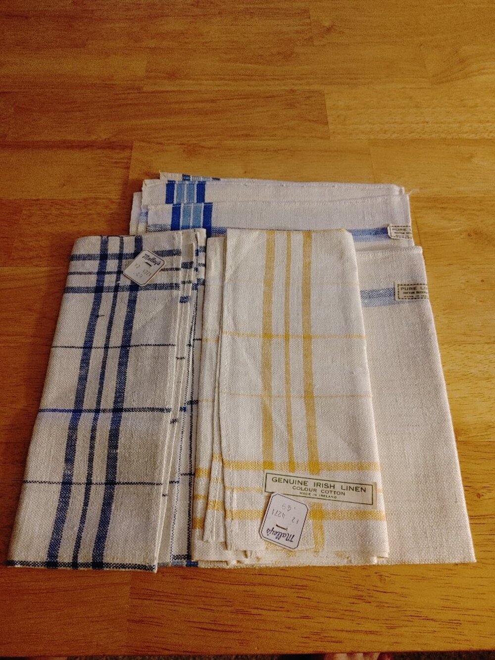 Vintage Brand New Genuine Irish Linen Colour Cotton Made in Ireland